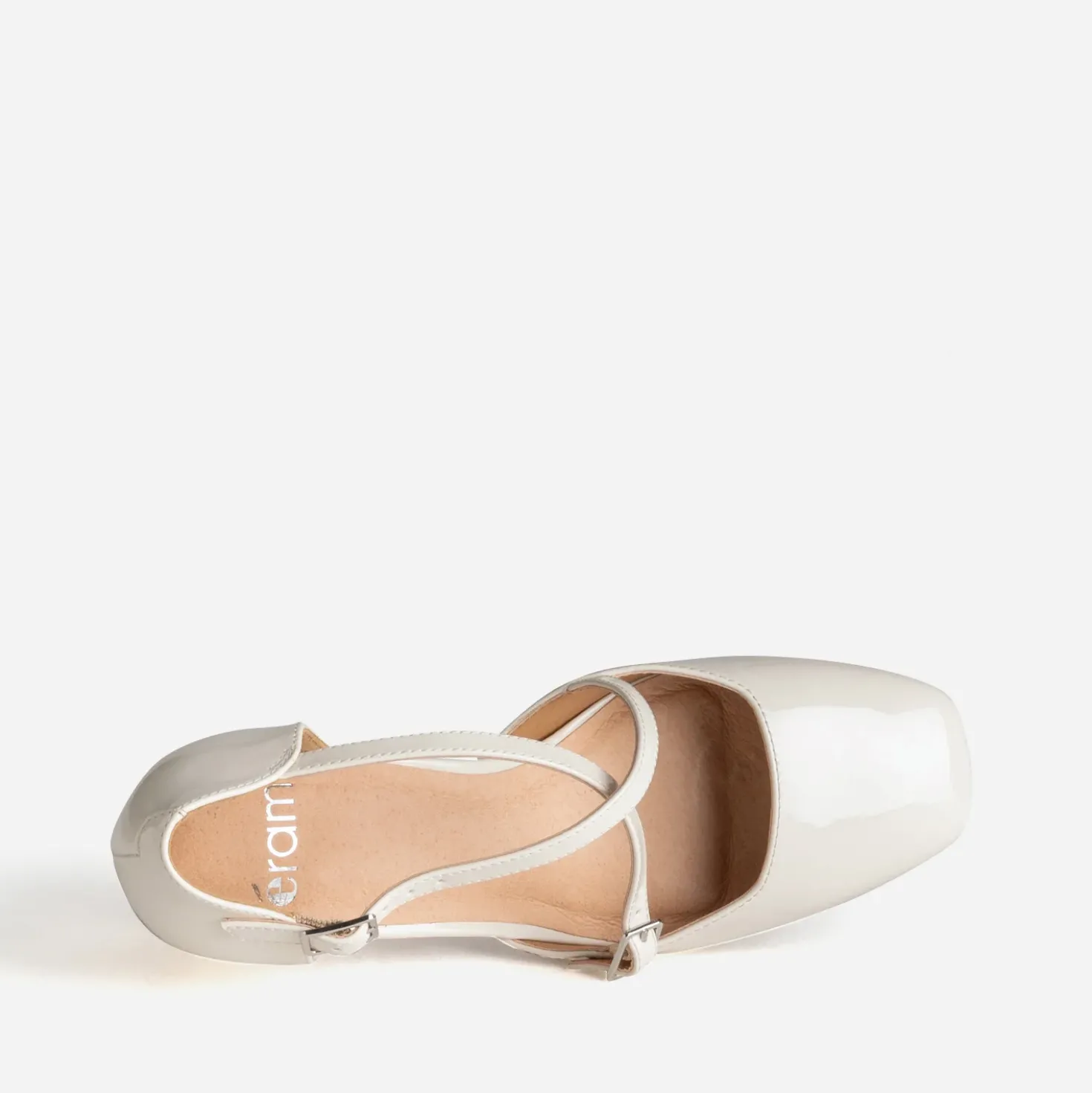 Babies beige vernie brides croisées