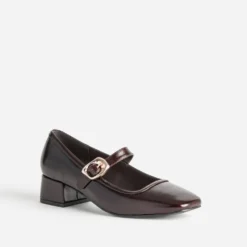 Babies marron foncé cuir