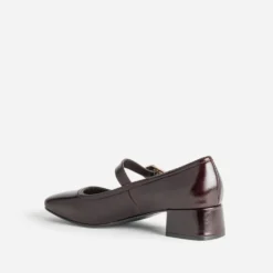 Babies marron foncé cuir
