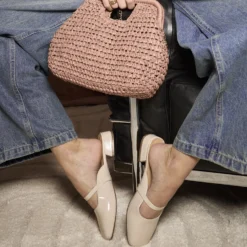 Babies mule beige vernie