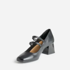 Babies noir cuir à fines brides