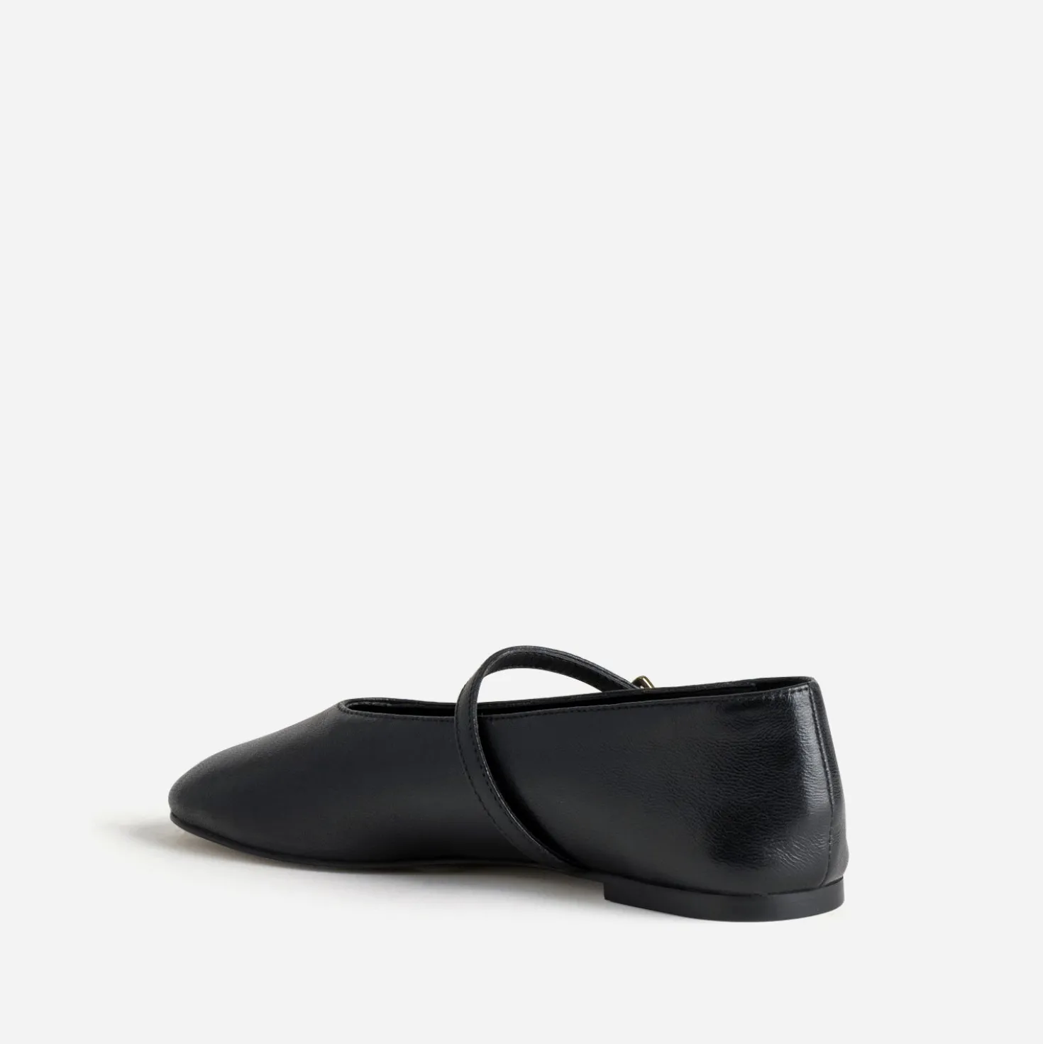 Babies noire cuir décolleté couvrant