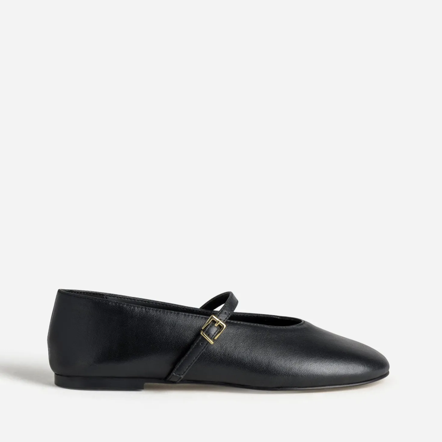 Babies noire cuir décolleté couvrant