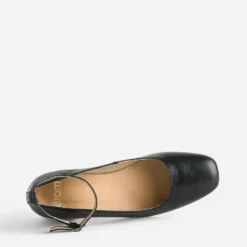 Babies noire en cuir