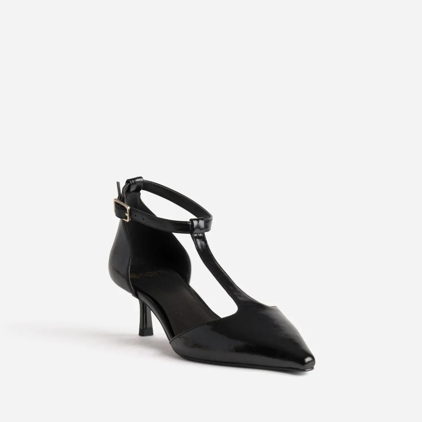 Babies salomé noire kitten-heel