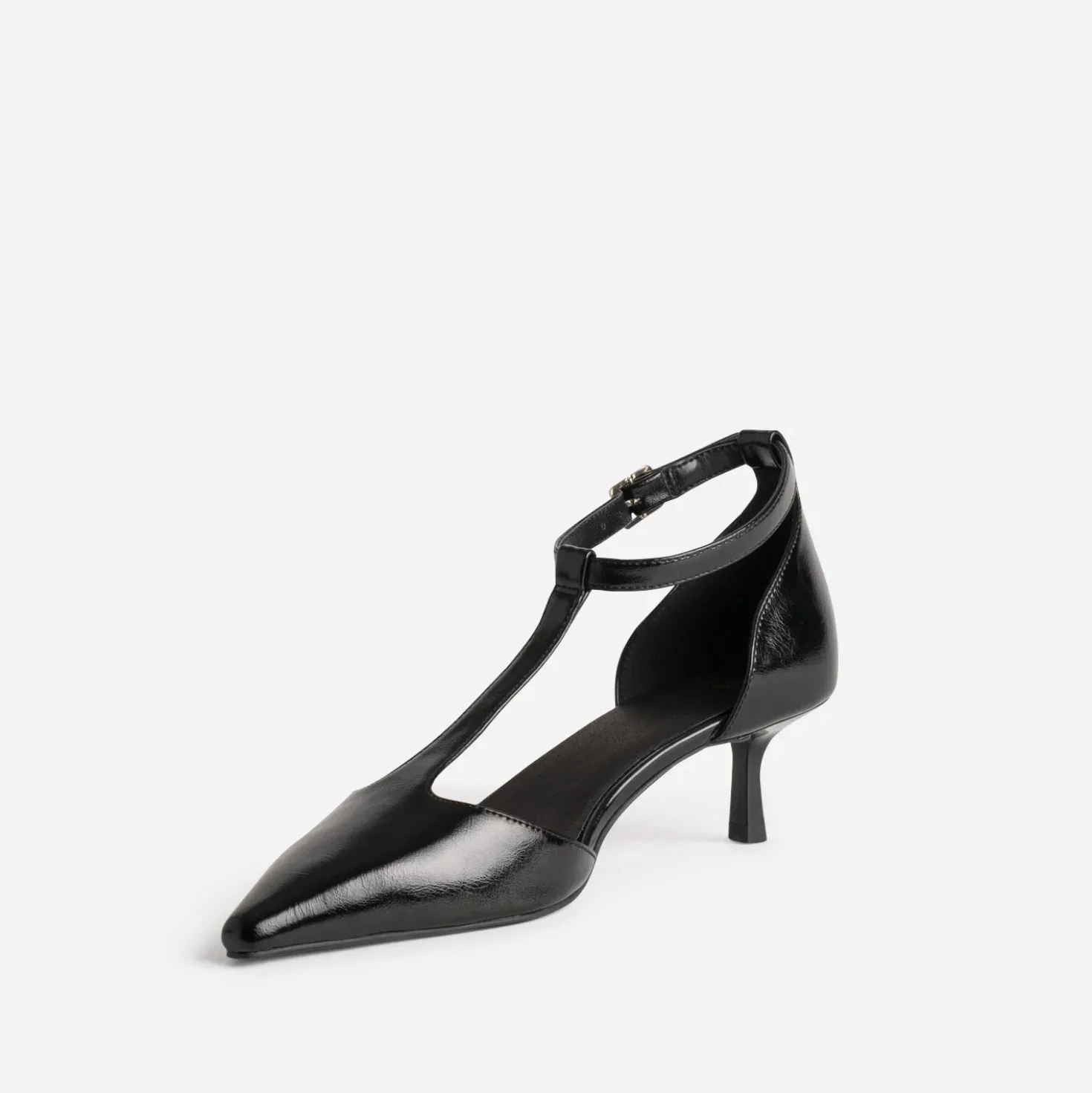 Babies salomé noire kitten-heel
