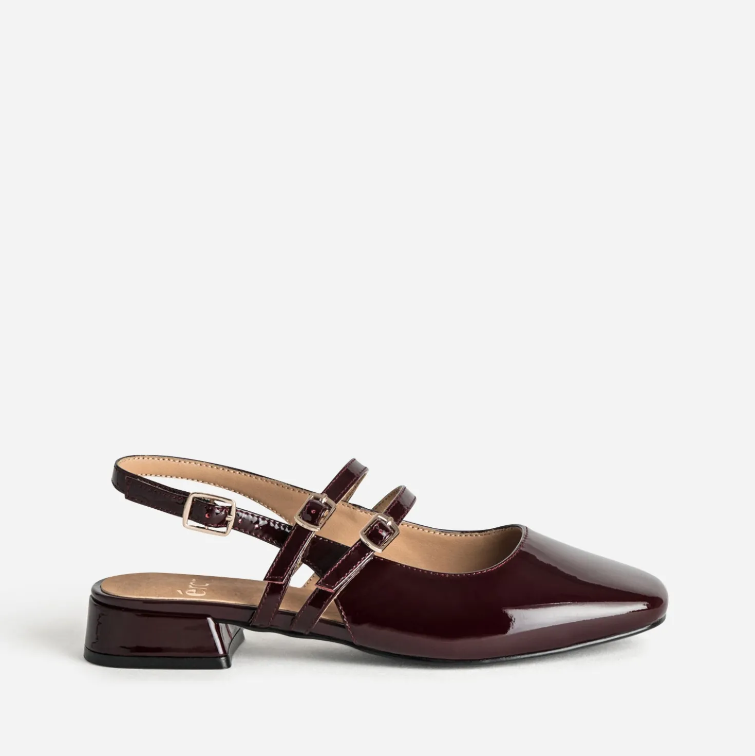 Babies slingback bordeaux vernie