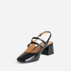 Babies slingback noire cuir