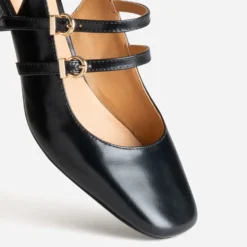 Babies slingback noire cuir