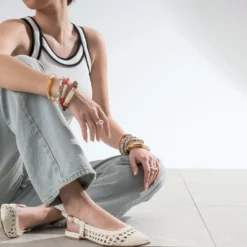 Ballerine cannage écru