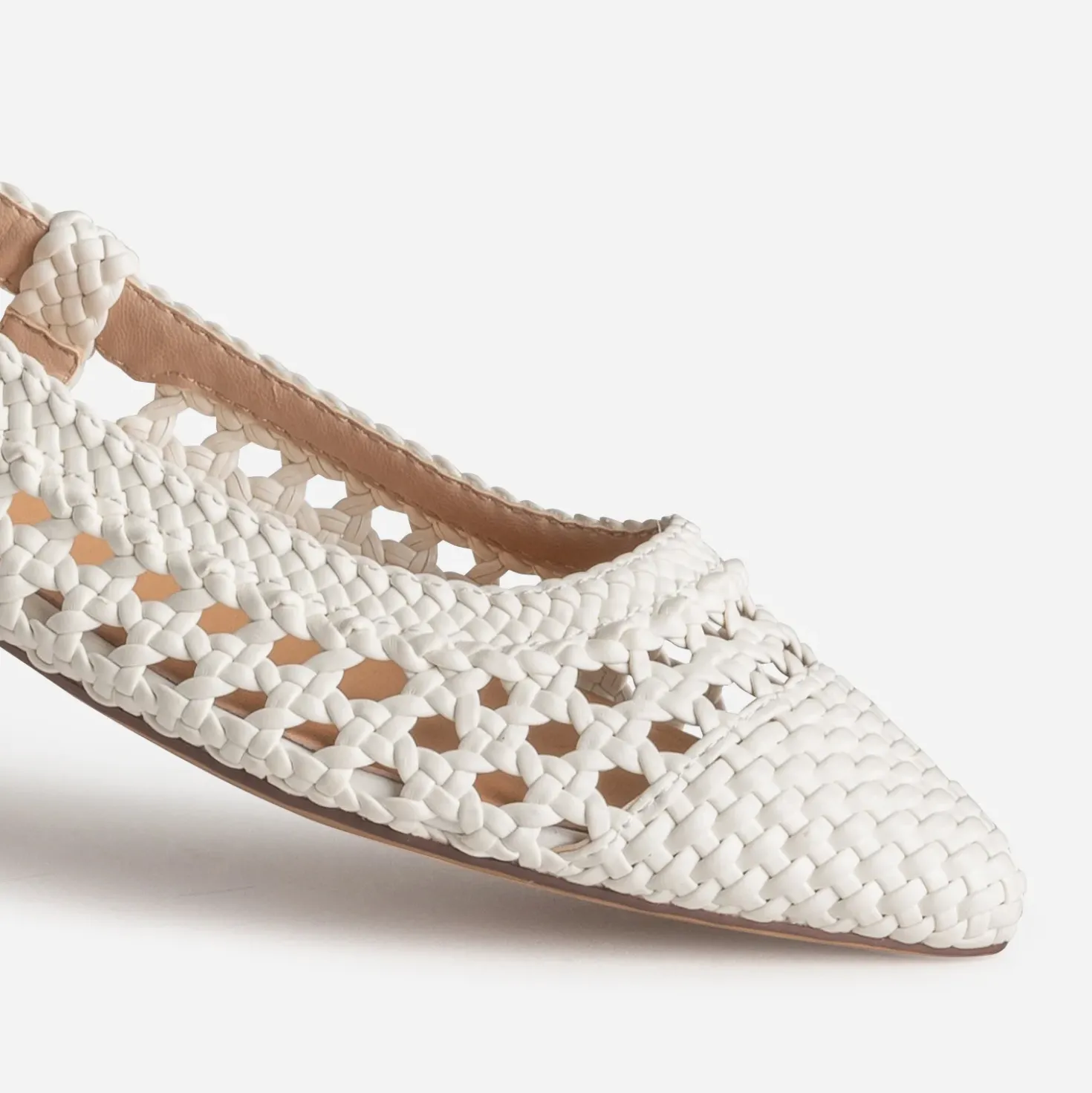 Ballerine cannage écru