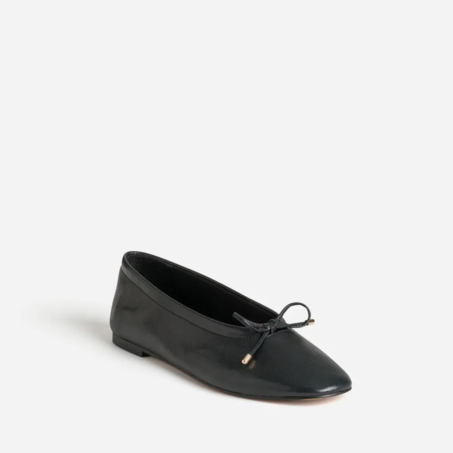 Ballerine noire cuir