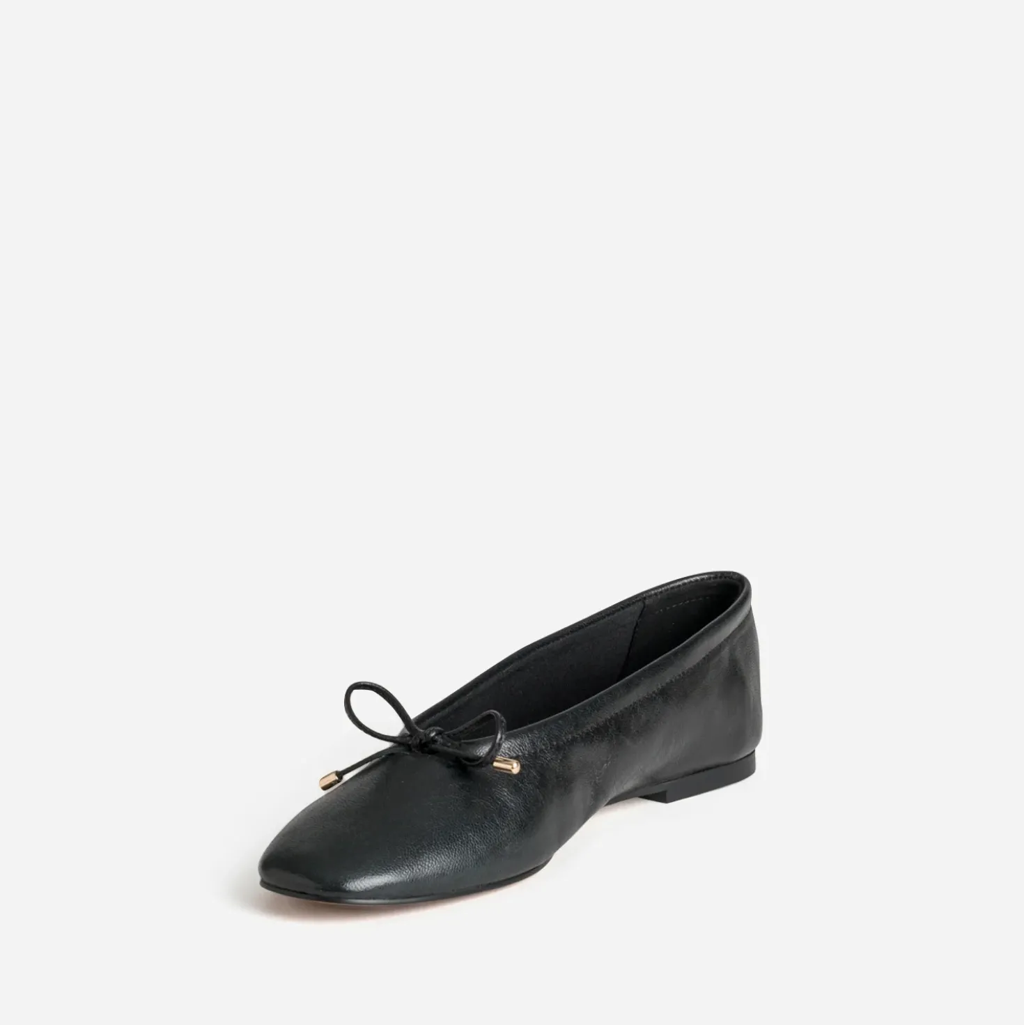 Ballerine noire cuir