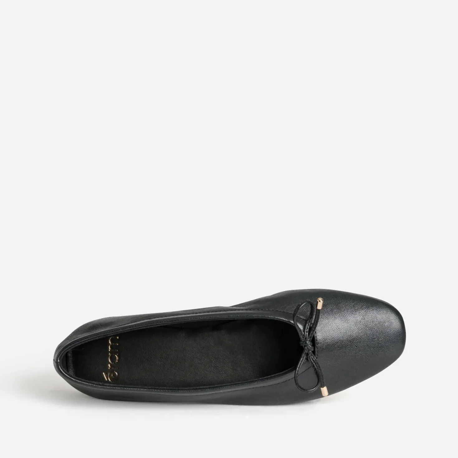 Ballerine noire cuir