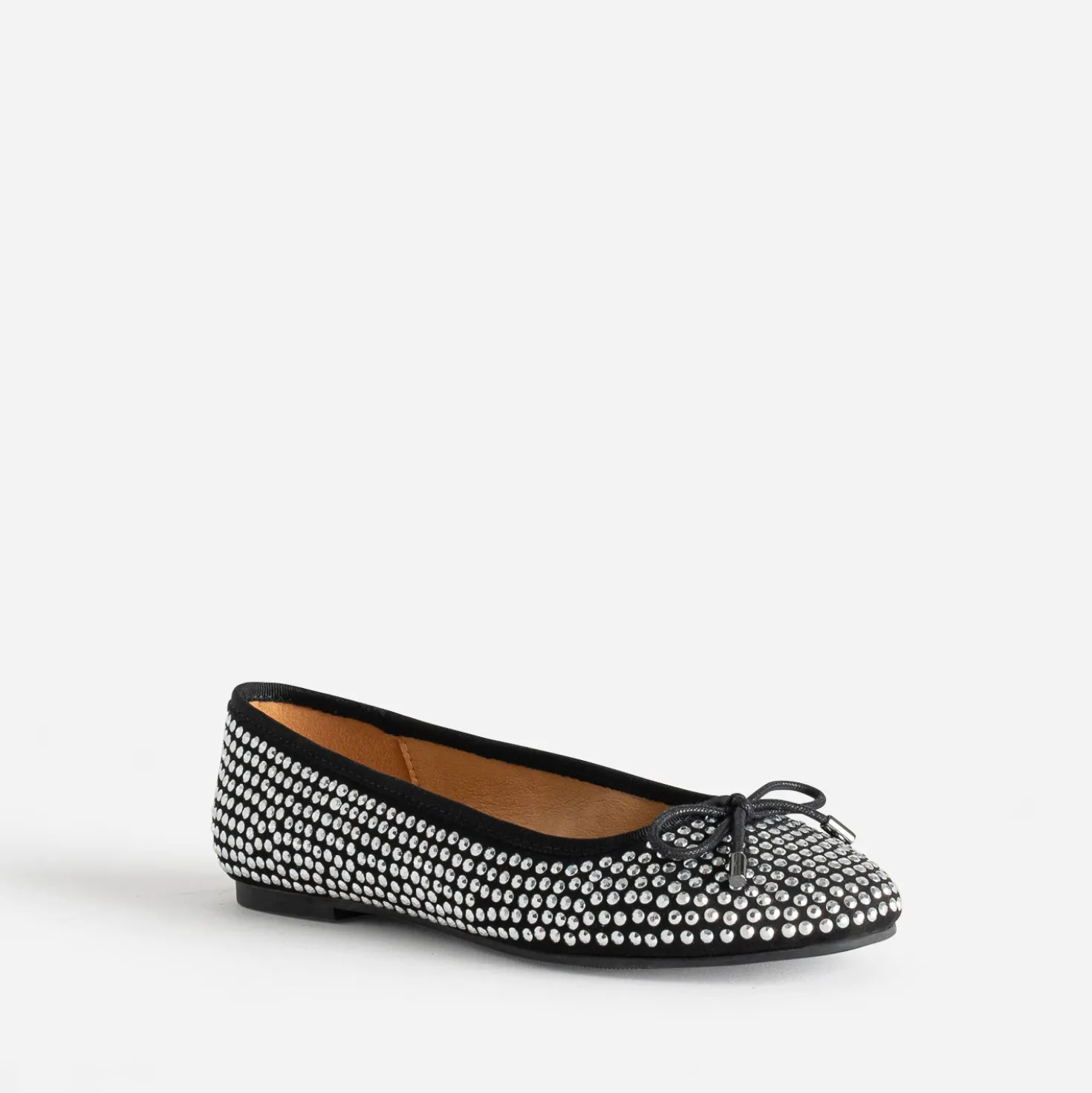Ballerine noire décor strass