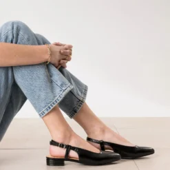 Ballerine slingback noire