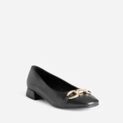 Ballerine à talon noire