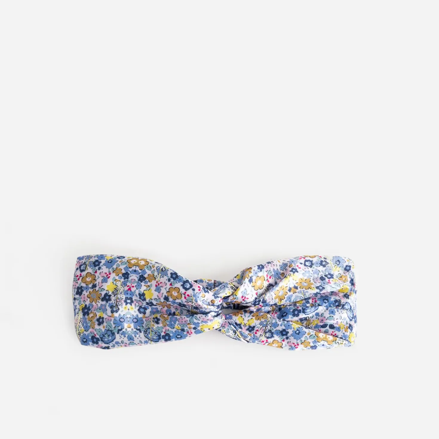 Bandeau bleu à imprimé fleurs