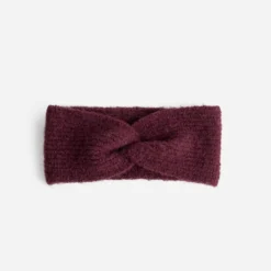Bandeau bordeaux tricot
