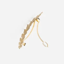 Barrette pour cheveux feuille