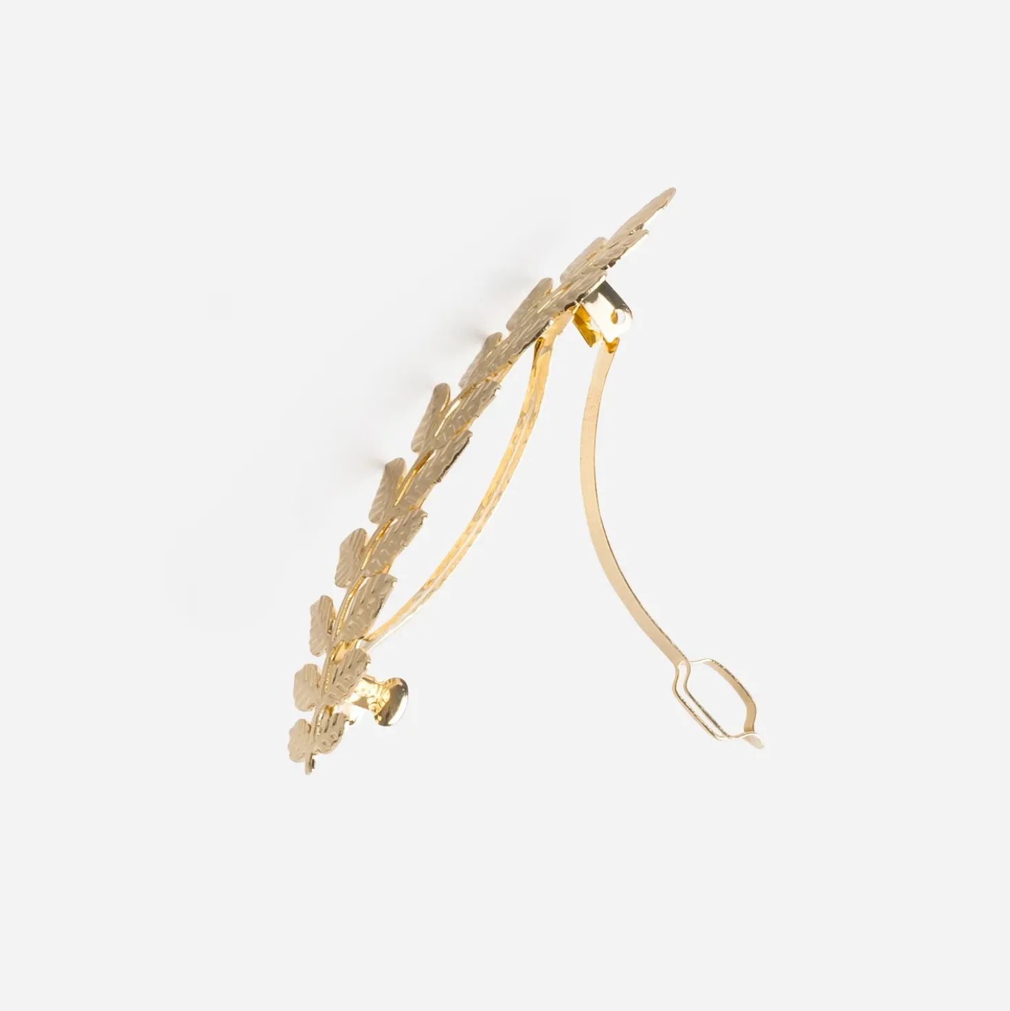 Barrette pour cheveux feuille