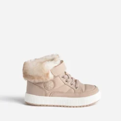 Basket BUGGY beige rosé fourrée