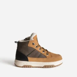 Basket BUGGY camel, marron, noire cuir