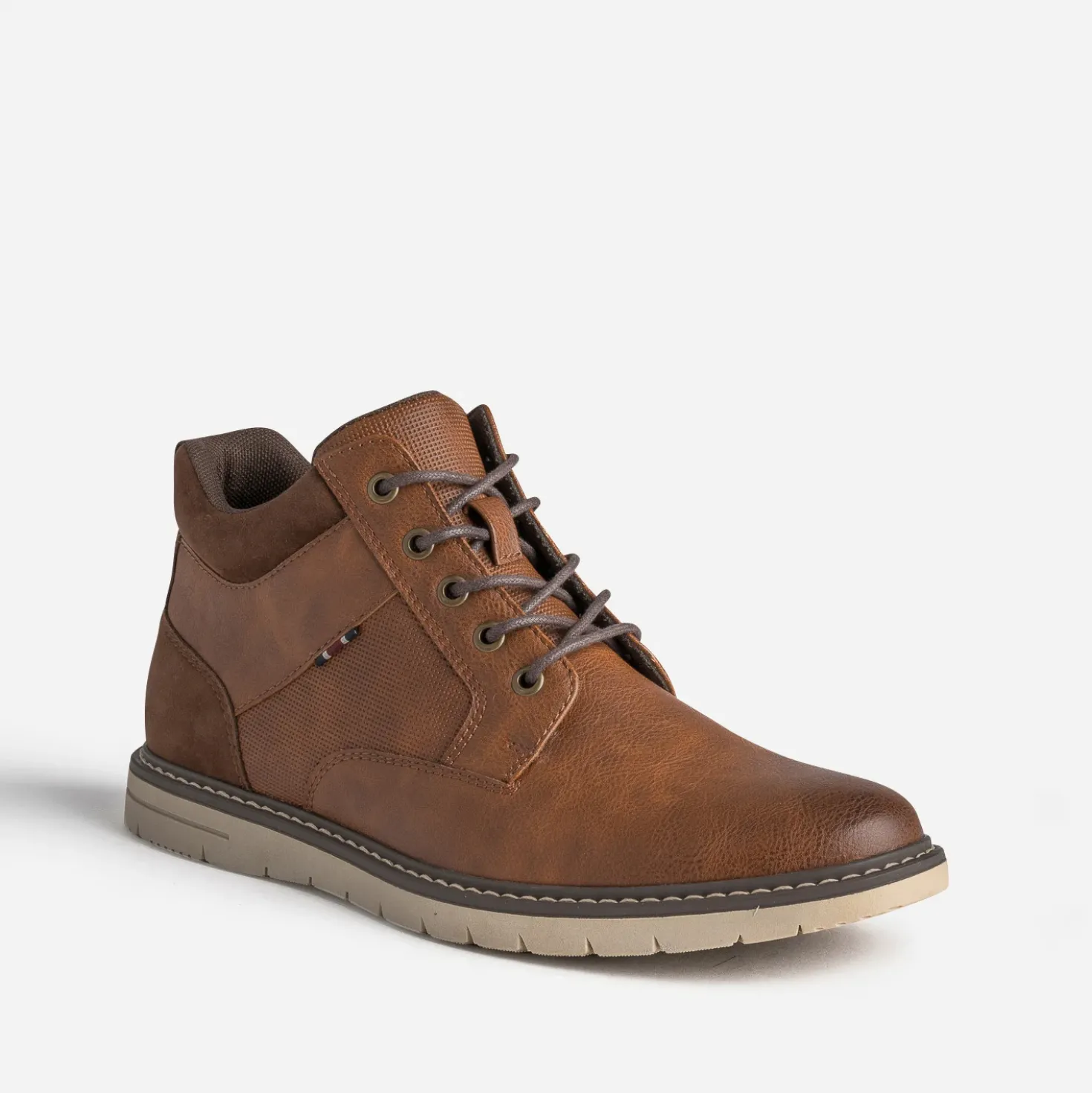 Basket cognac et marron