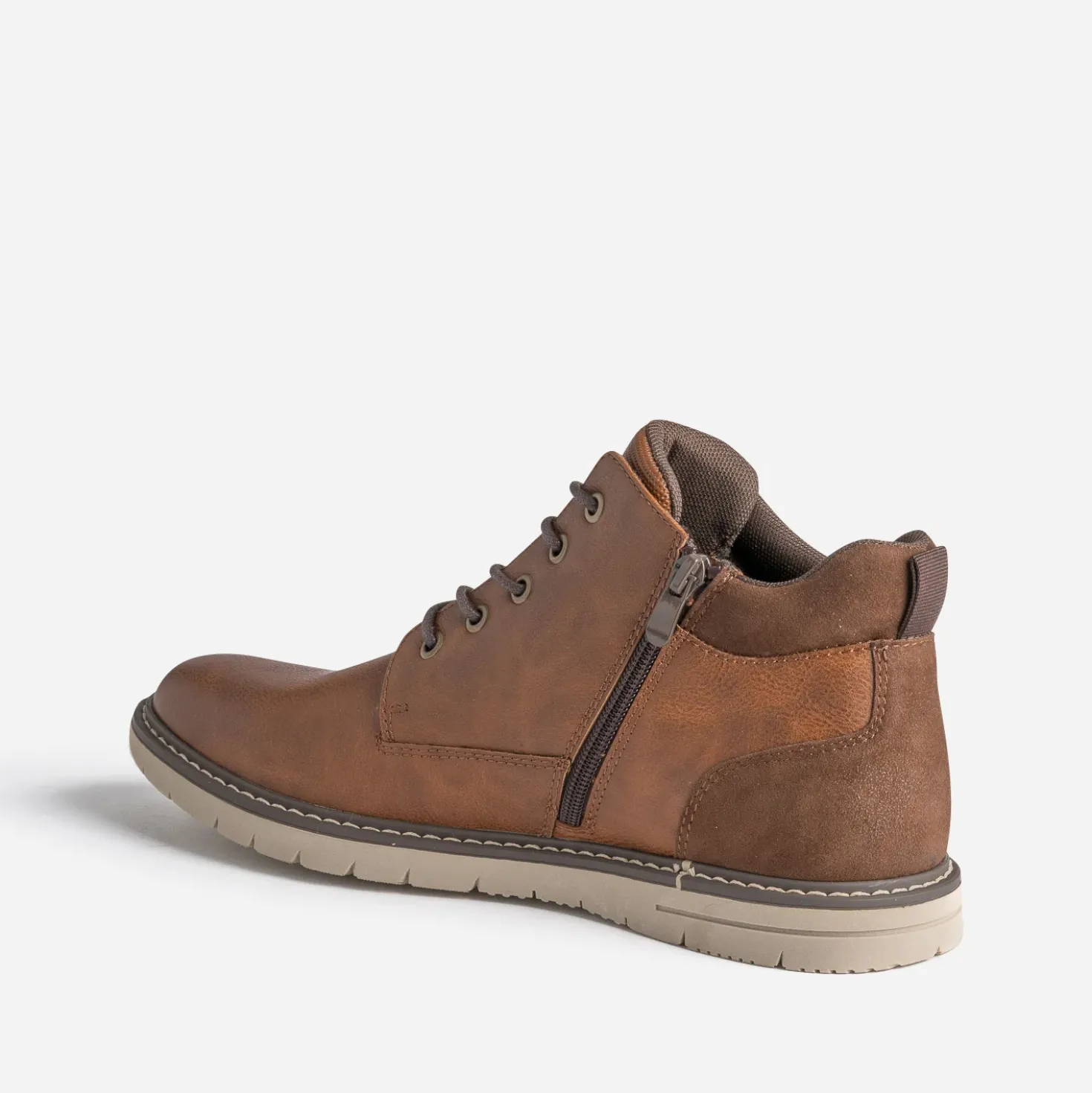 Basket cognac et marron