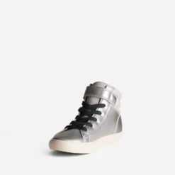 Basket GEOX argent et noir