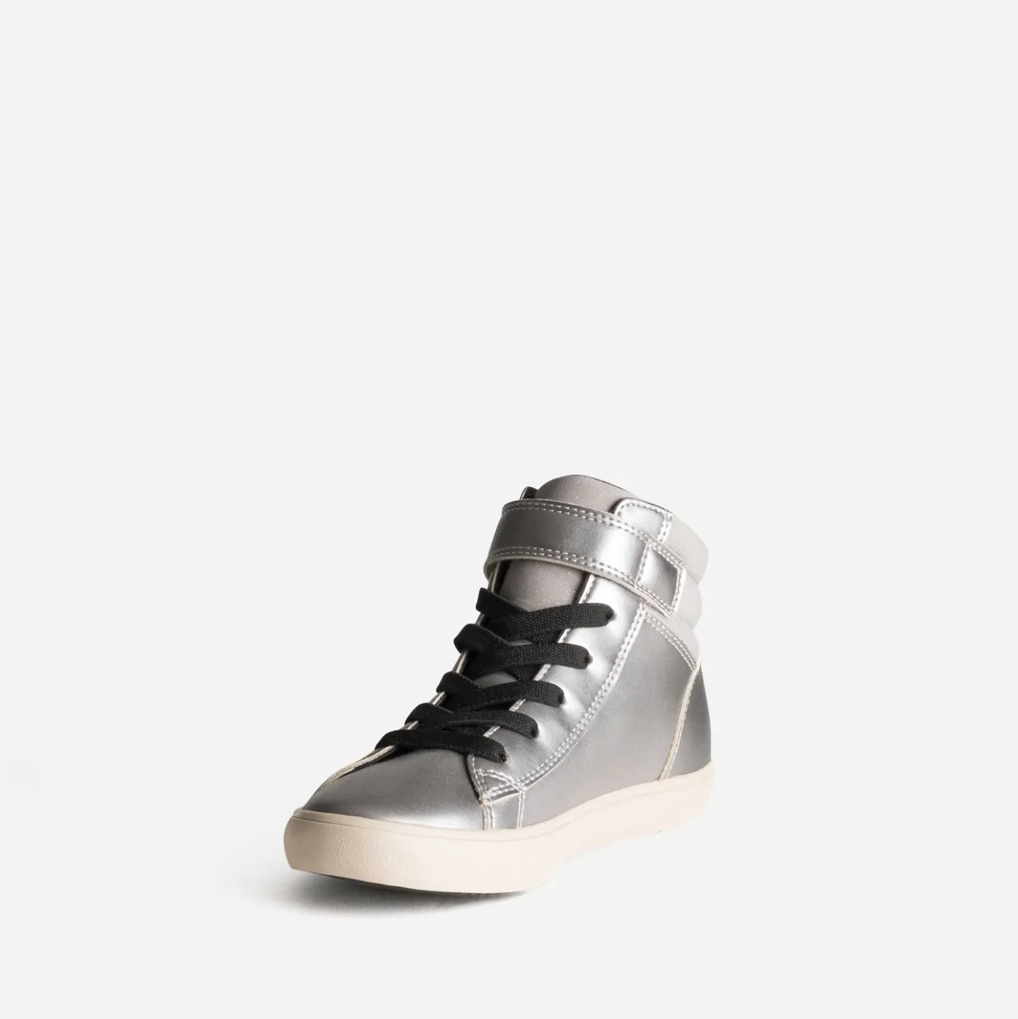 Basket GEOX argent et noir