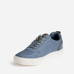 Basket homme bleu denim