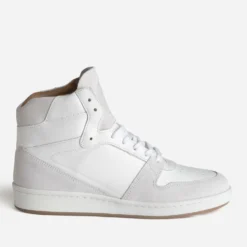 Basket LA MANUFACTURE blanche cuir