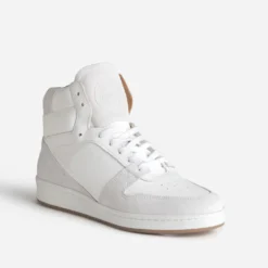 Basket LA MANUFACTURE blanche cuir