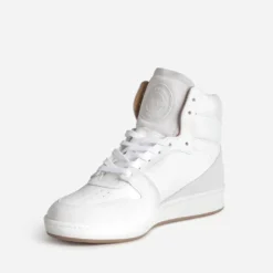 Basket LA MANUFACTURE blanche cuir