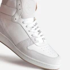 Basket LA MANUFACTURE blanche cuir