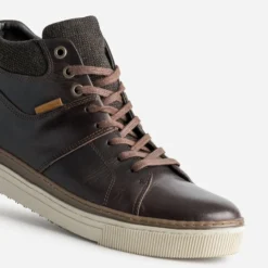 Basket marron cuir