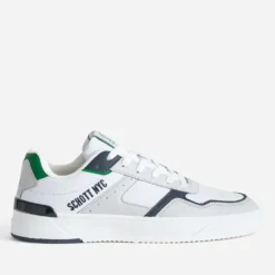 Basket SCHOTT blanche, grise et verte