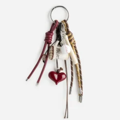 Bijou de sac TEXTO cœur rouge