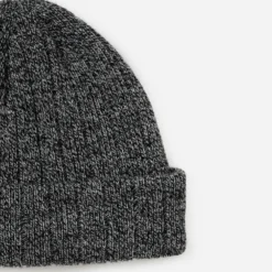 Bonnet gris tricot chiné Homme