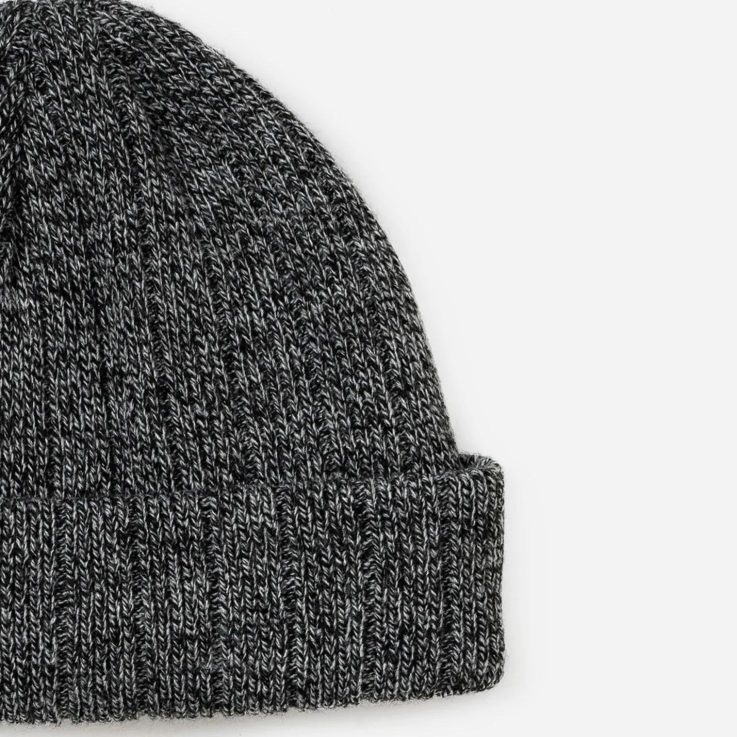 Bonnet gris tricot chiné Homme