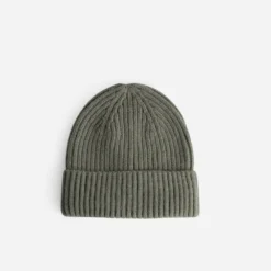 Bonnet kaki tricot Homme