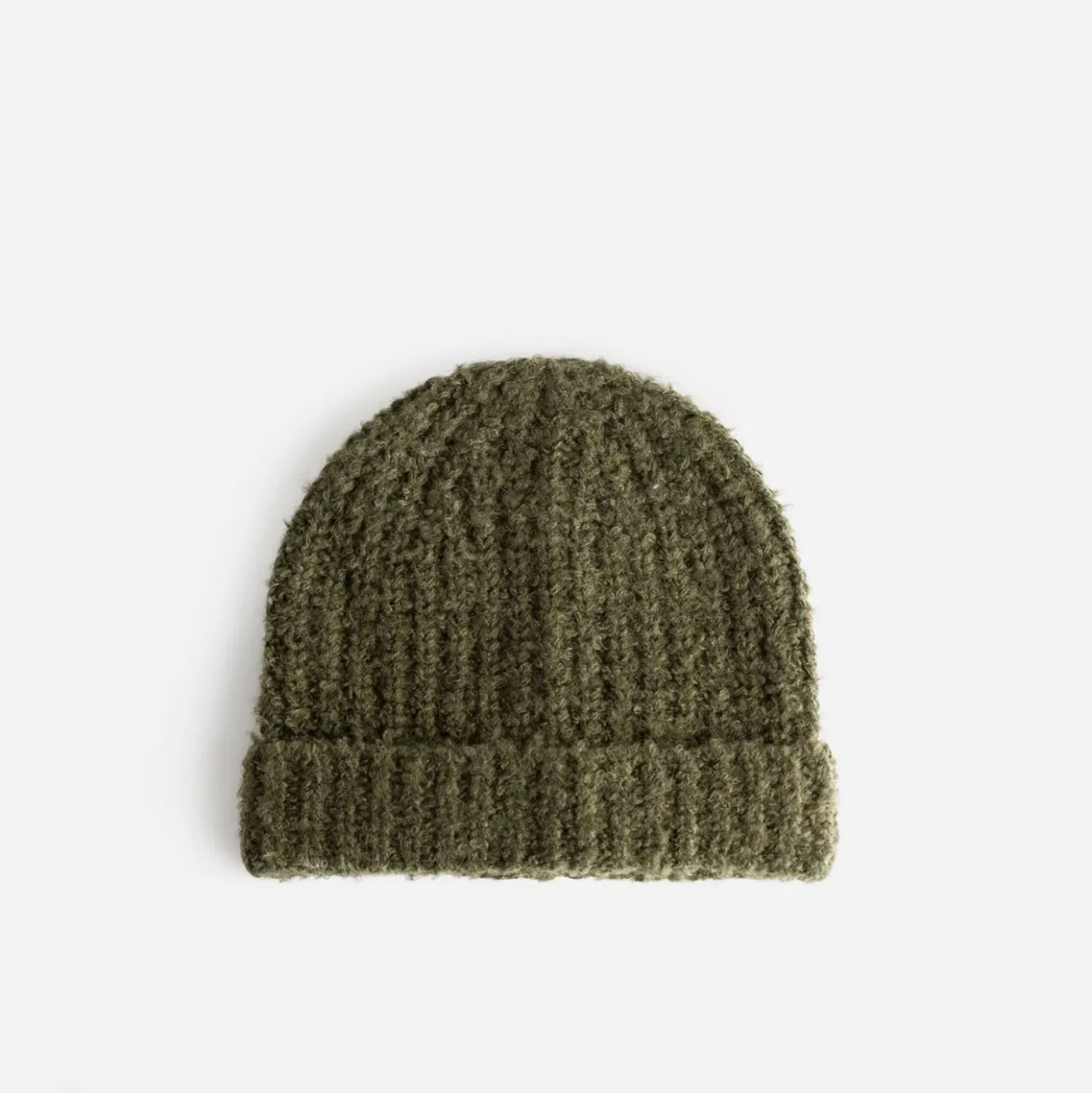 Bonnet vert tricot