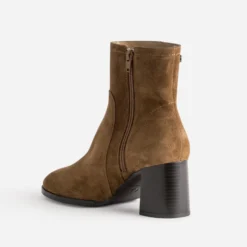 Boots ATELIER 1927 cognac cuir velours
