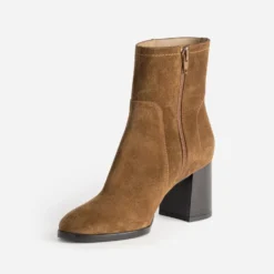 Boots ATELIER 1927 cognac cuir velours