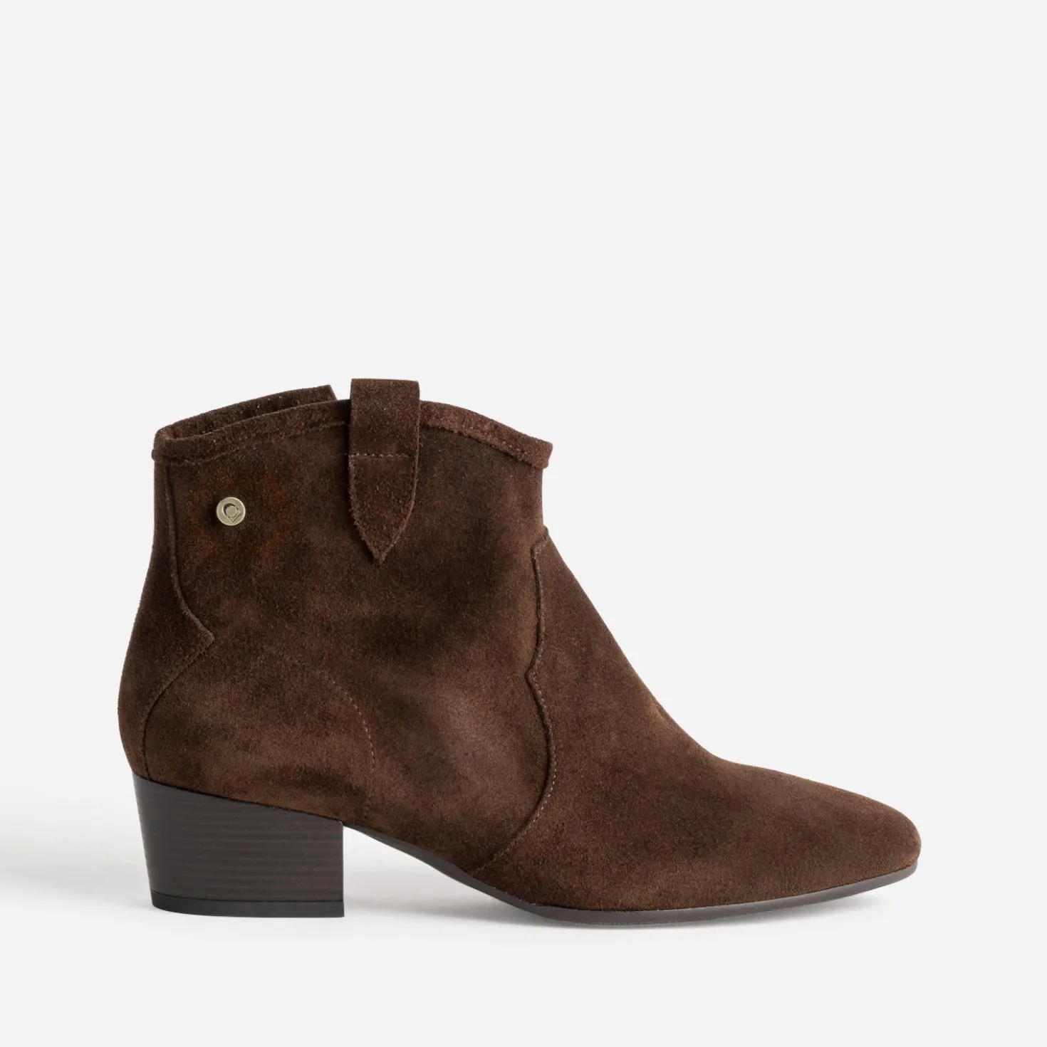 Boots ATELIER 1927 marron cuir velours