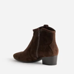 Boots ATELIER 1927 marron cuir velours