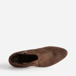 Boots ATELIER 1927 marron cuir velours