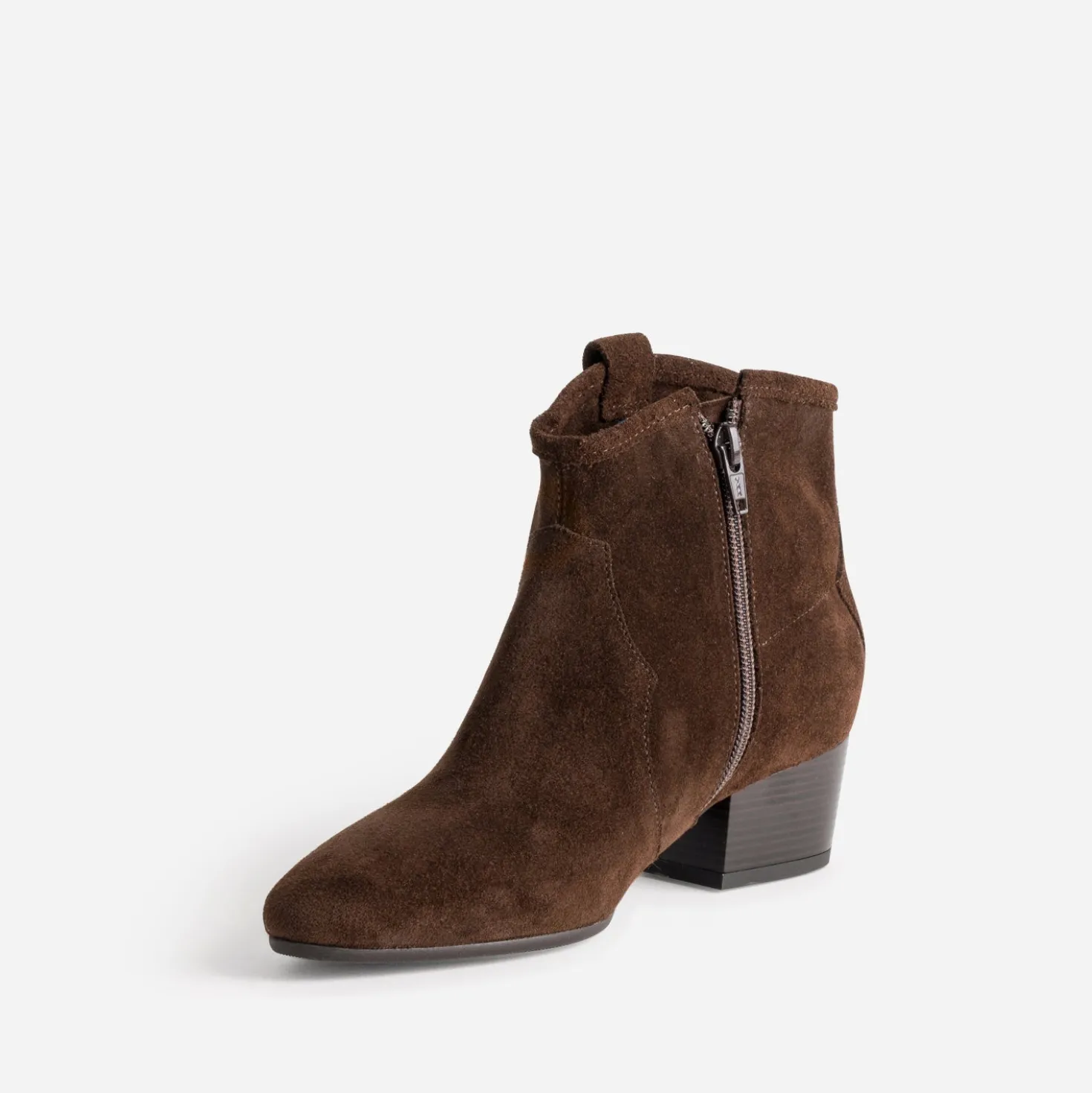 Boots ATELIER 1927 marron cuir velours