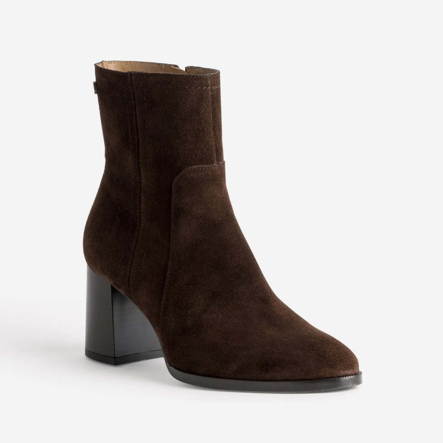Boots ATELIER 1927 marron cuir velours